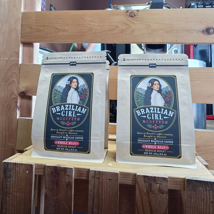 Brazilian girl specialty coffee (medium roast) 250 g(1 bag),500g(2 bags) or 750 g(3 bags)